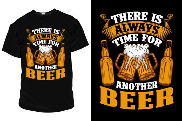 Beer T Shirt Template Vector for POD
