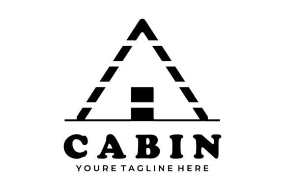 Cabin Logo Vintage Minimalist Logo Icon
