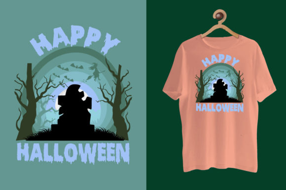 Halloween Retro Sunset T-Shirt