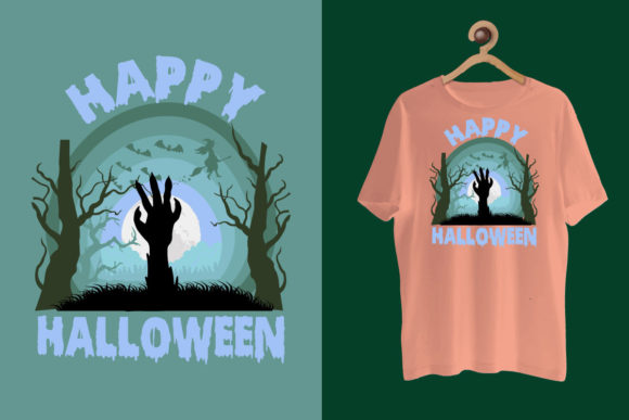 Halloween Retro Sunset T-Shirt Halloween