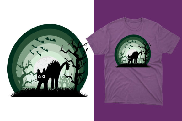 Halloween Retro Typography Tshirt Design