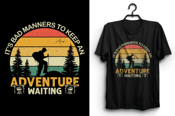 Retro Adventure T Shirt Design
