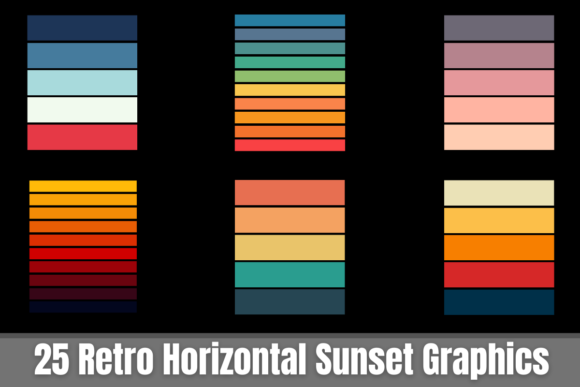 Retro Horizontal Sunset Premium Bundle