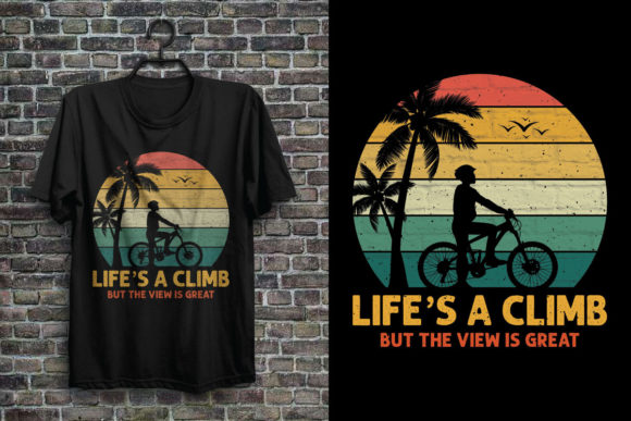 Retro Mountain Bike T Shirt Design