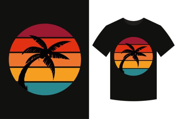 Retro Vintage Sunset Summer T-Shirt