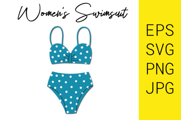 Women’s Swimsuit. Vector Illustration